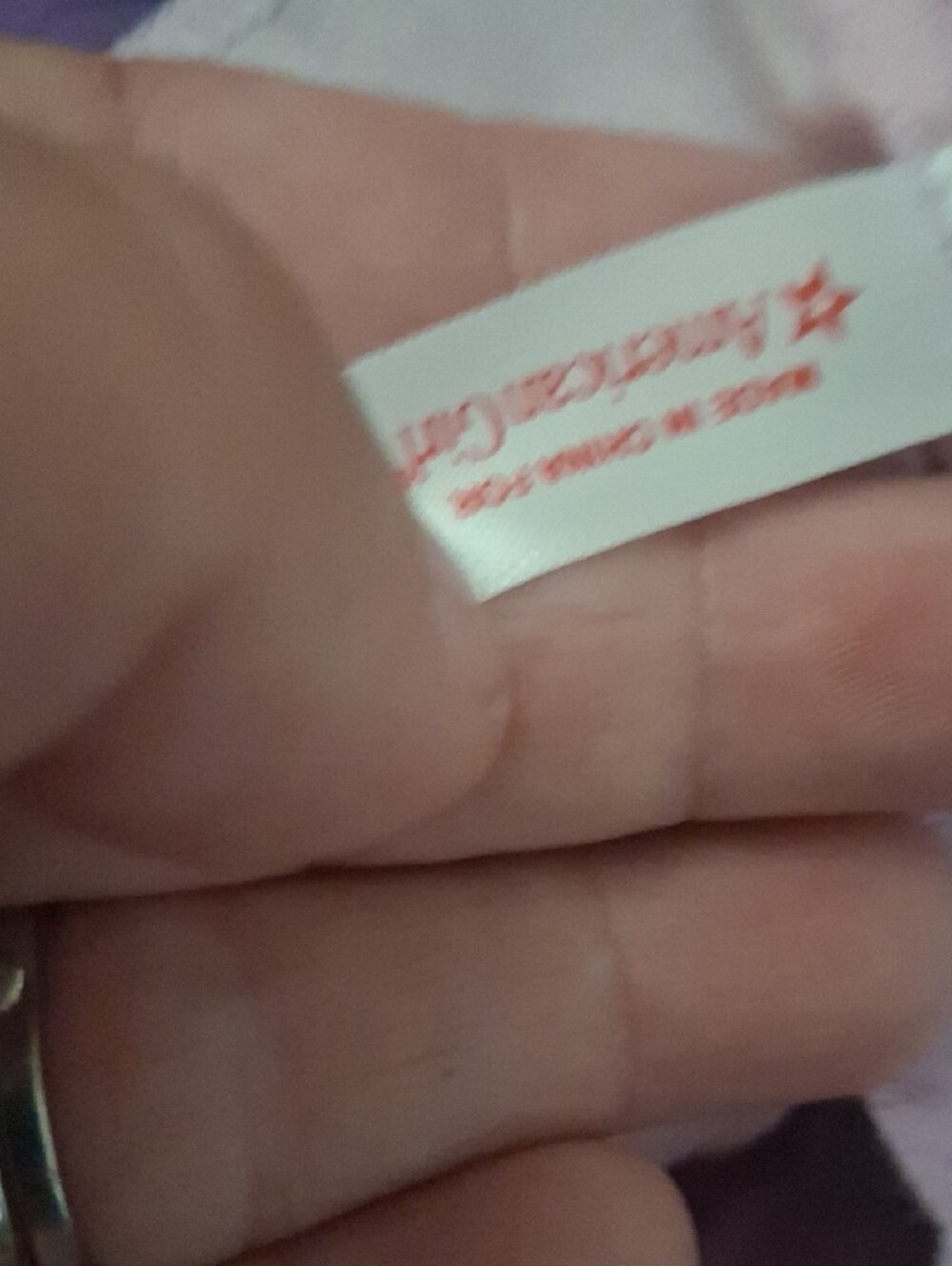 American Girl Doll Tag with Red Logo on White Label - Picture 5 of 8